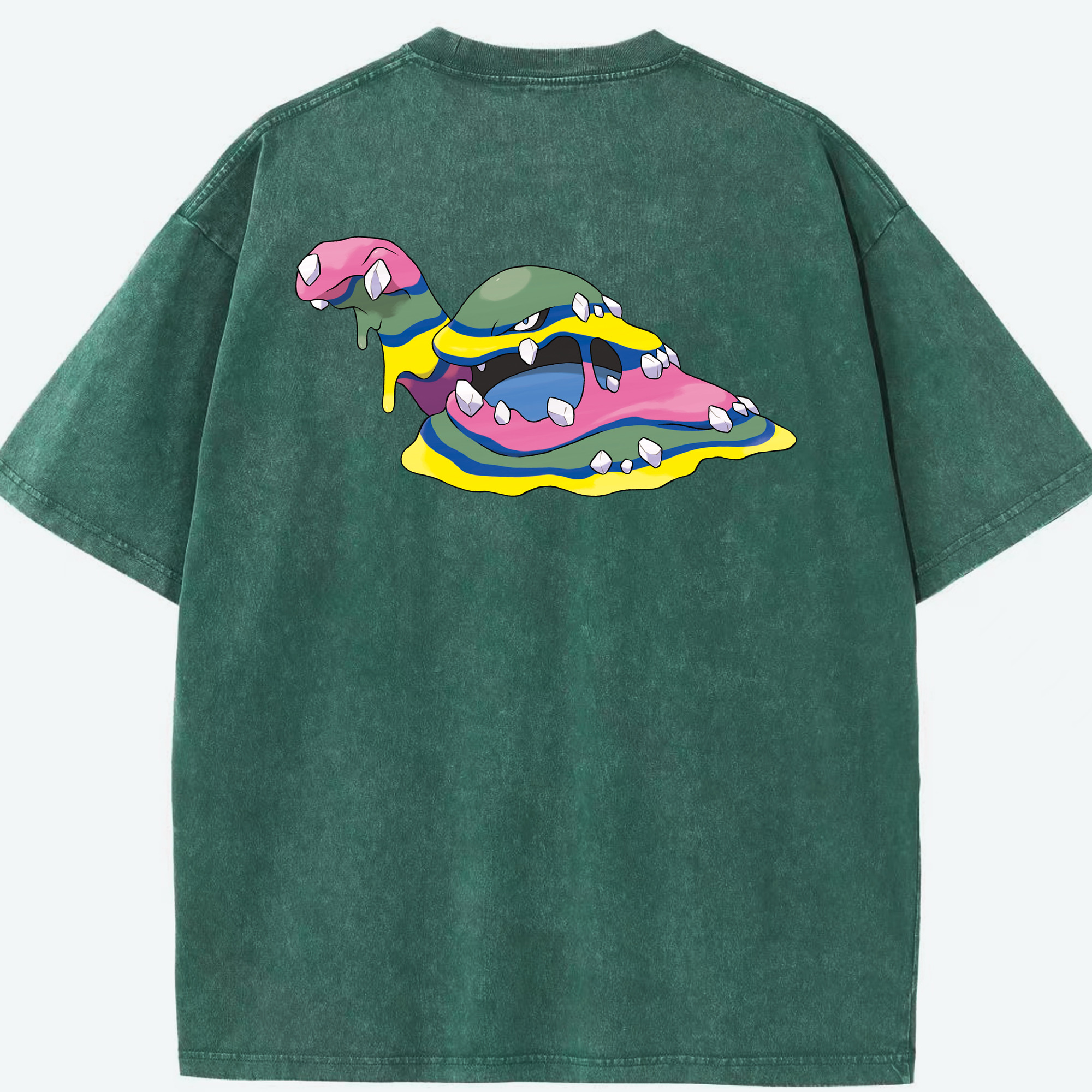 （画像用） ポケットモンスター Pokémon 綿100% ヴィンテージ風 半袖Tシャツ（背面プリント）